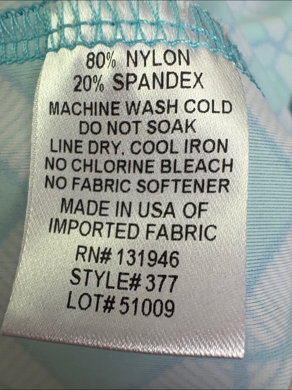 Jude Connally Aqua Blue Geometric V-Neck Sleeveless Top - Picture 4 of 4